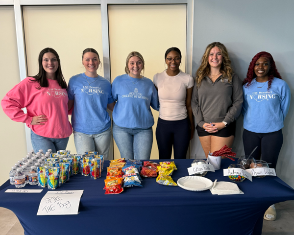 SNA board at recruitment table SNA board at recruitment table