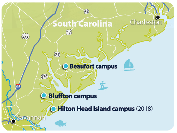 Beaufort Campus Map