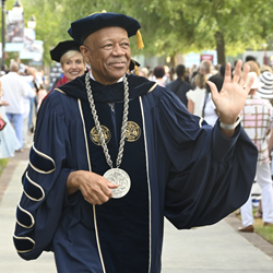 Chancellor in robes