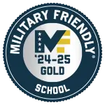 Military Friendly School Medal Logo for 2024-25