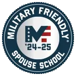 Military Friendly Spouse School Medal Logo for 2024-25