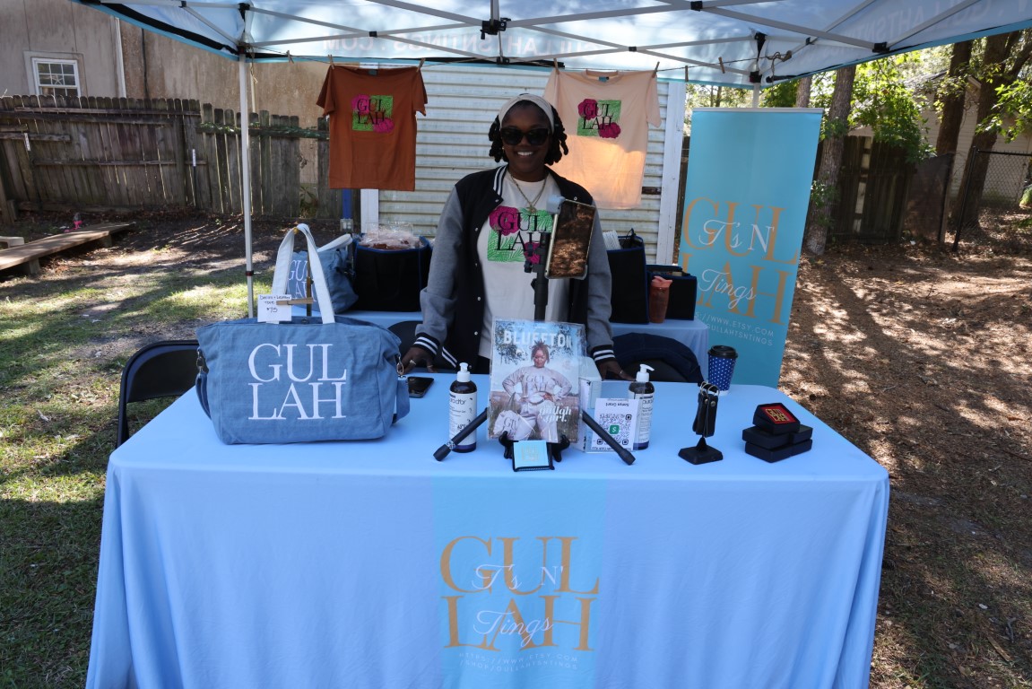 One of the gift tents at the 2024 Gullah Food Festival 