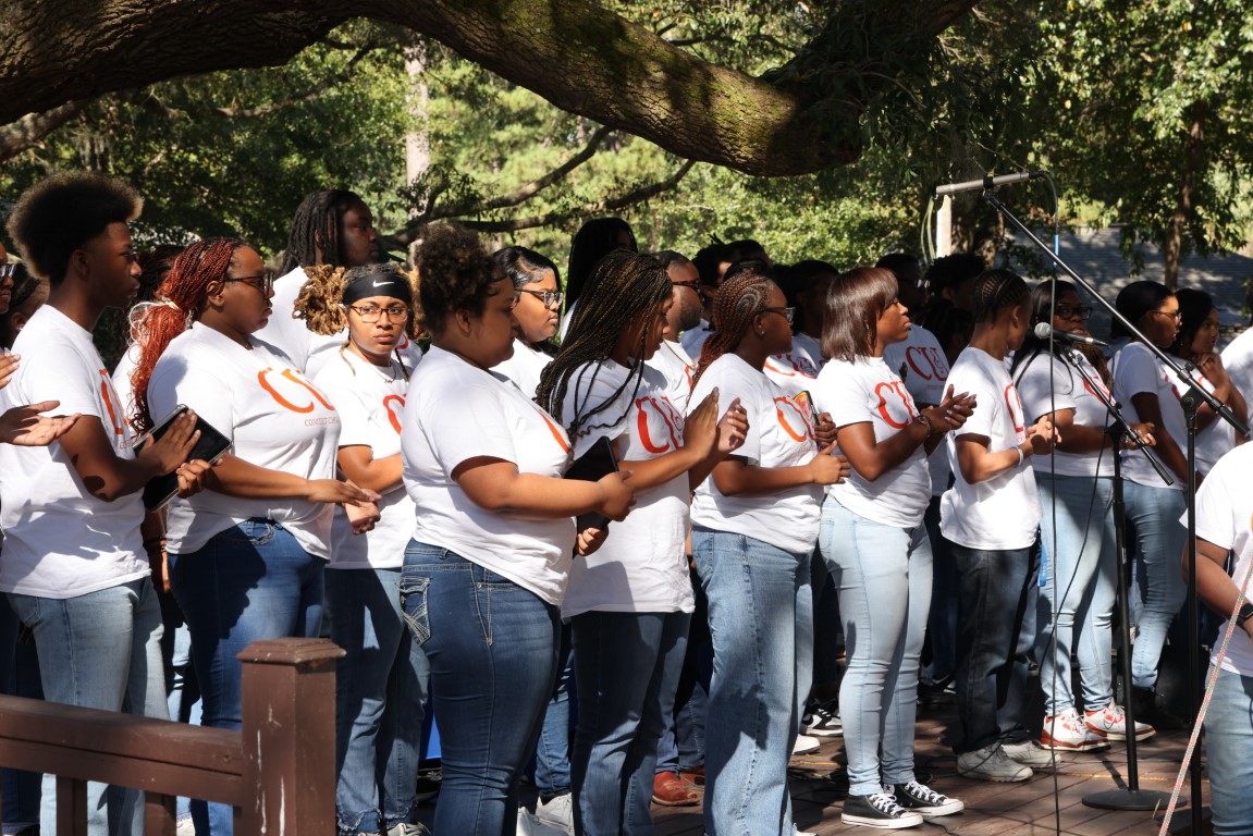 Clafflin Student Choir at the 2024 Gullah Food Festival 