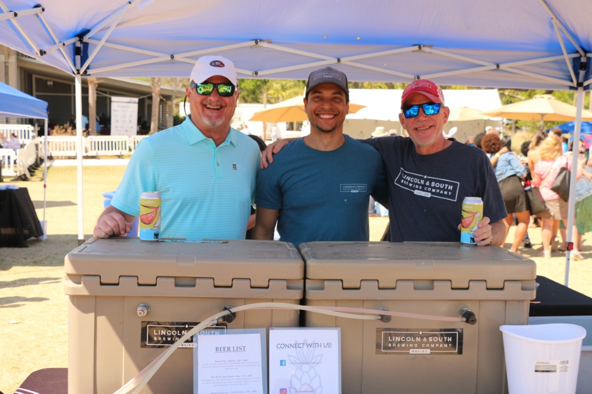 Alan Perry at the Lincoln and South tent 2024 HHI Food and Wine Festival