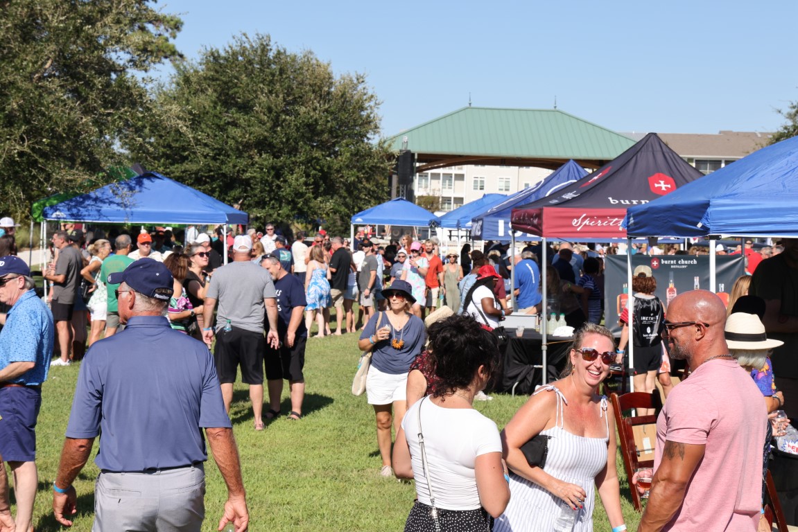 Crowd flow at the 2024 Rhythm and Brews Festival