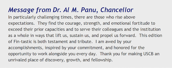 Message from Dr. Panu 