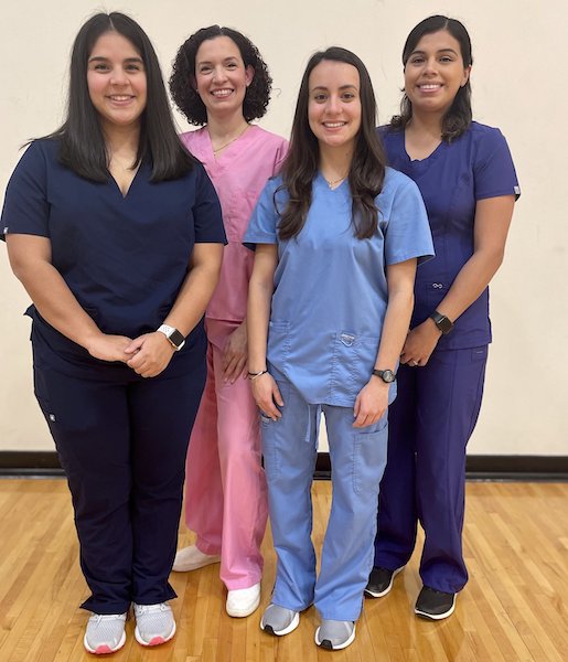 Maria Novoa, Lauren Londono, Erika Thalacker and Krystal Maldonado are the first recipients of the new South Carolina Nurse Retention Scholarship. All are USCB graduates.