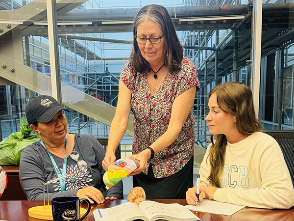 Dr. Cindy Lahar with students